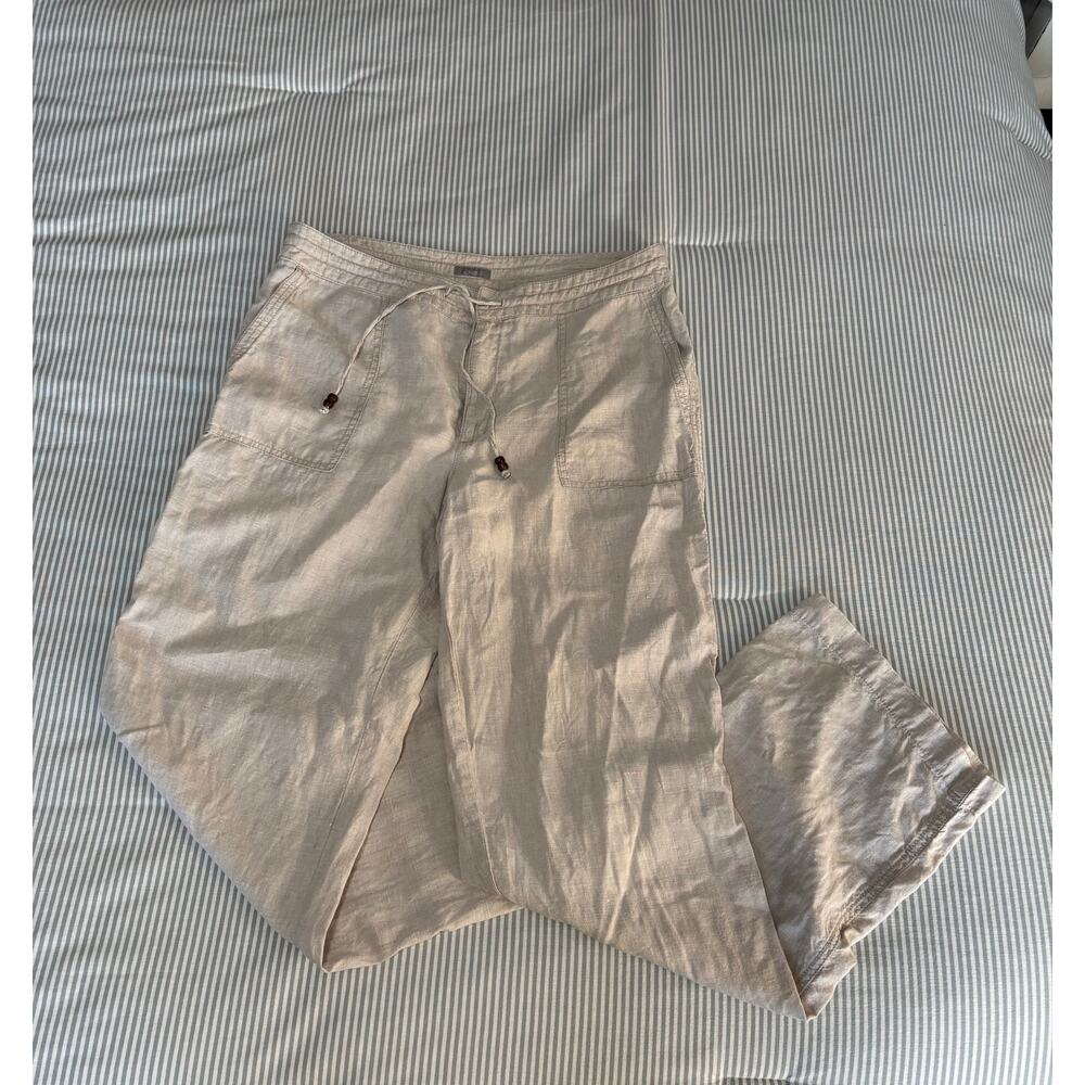 Audra Linen Pants with Pockets Size 12